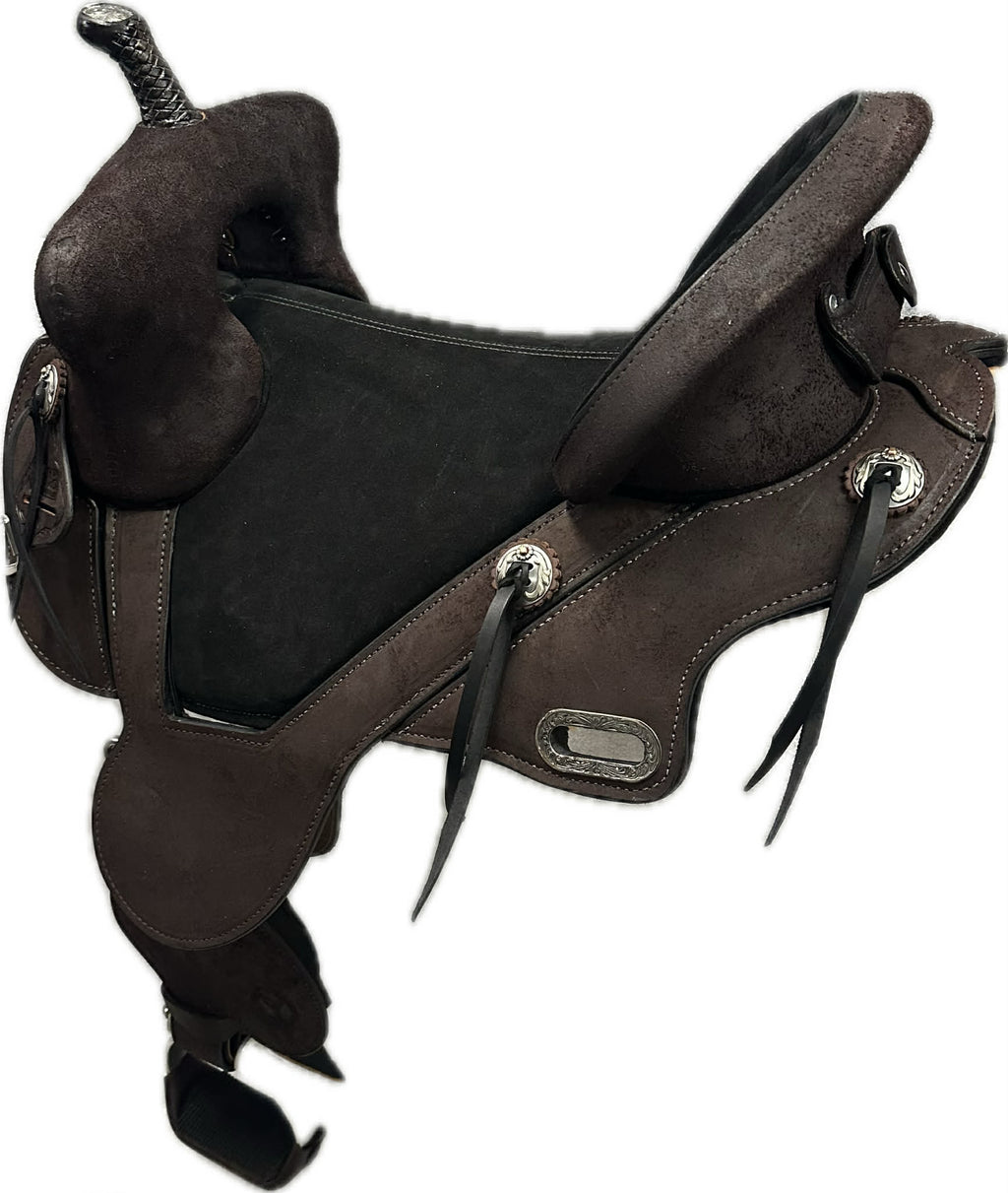 Circle Y Horse Tack World Treeless Barrel Saddle