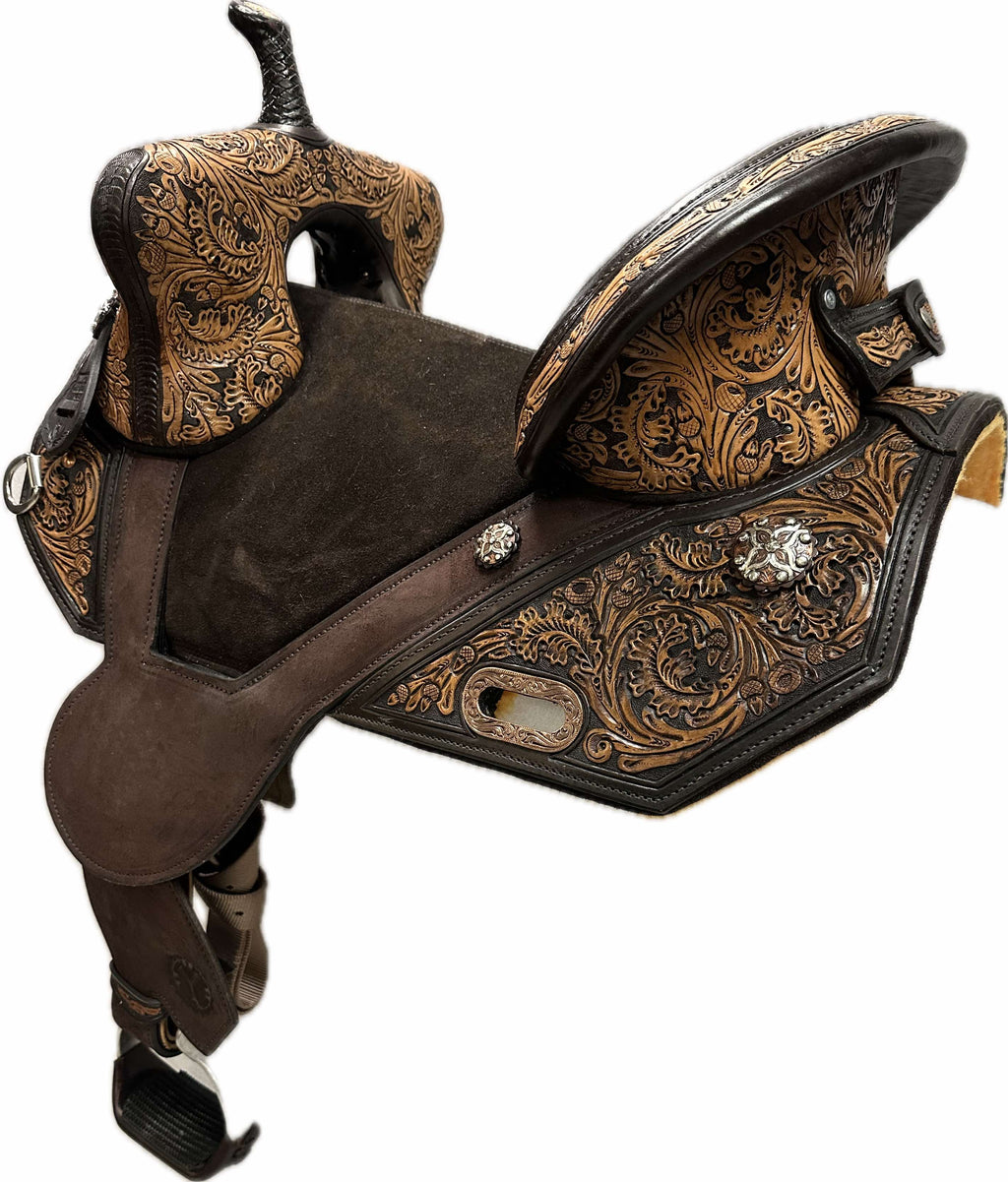Circle Y Horse Tack World Treeless Barrel Saddle