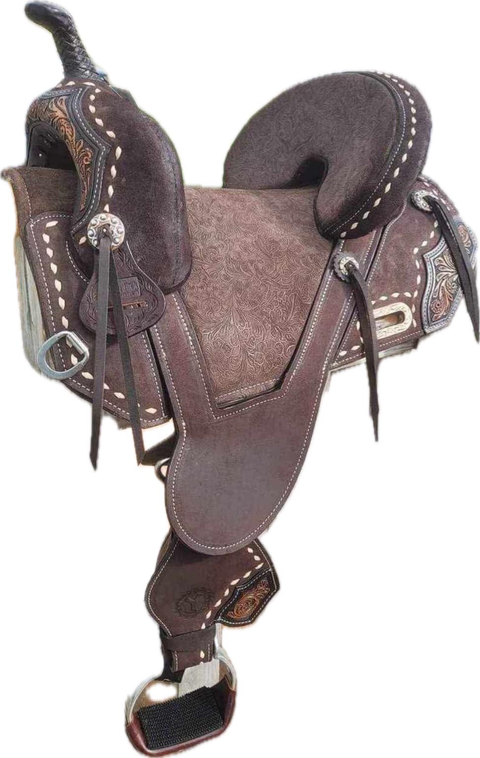 Circle Y Horse Tack World Treeless Barrel Saddle