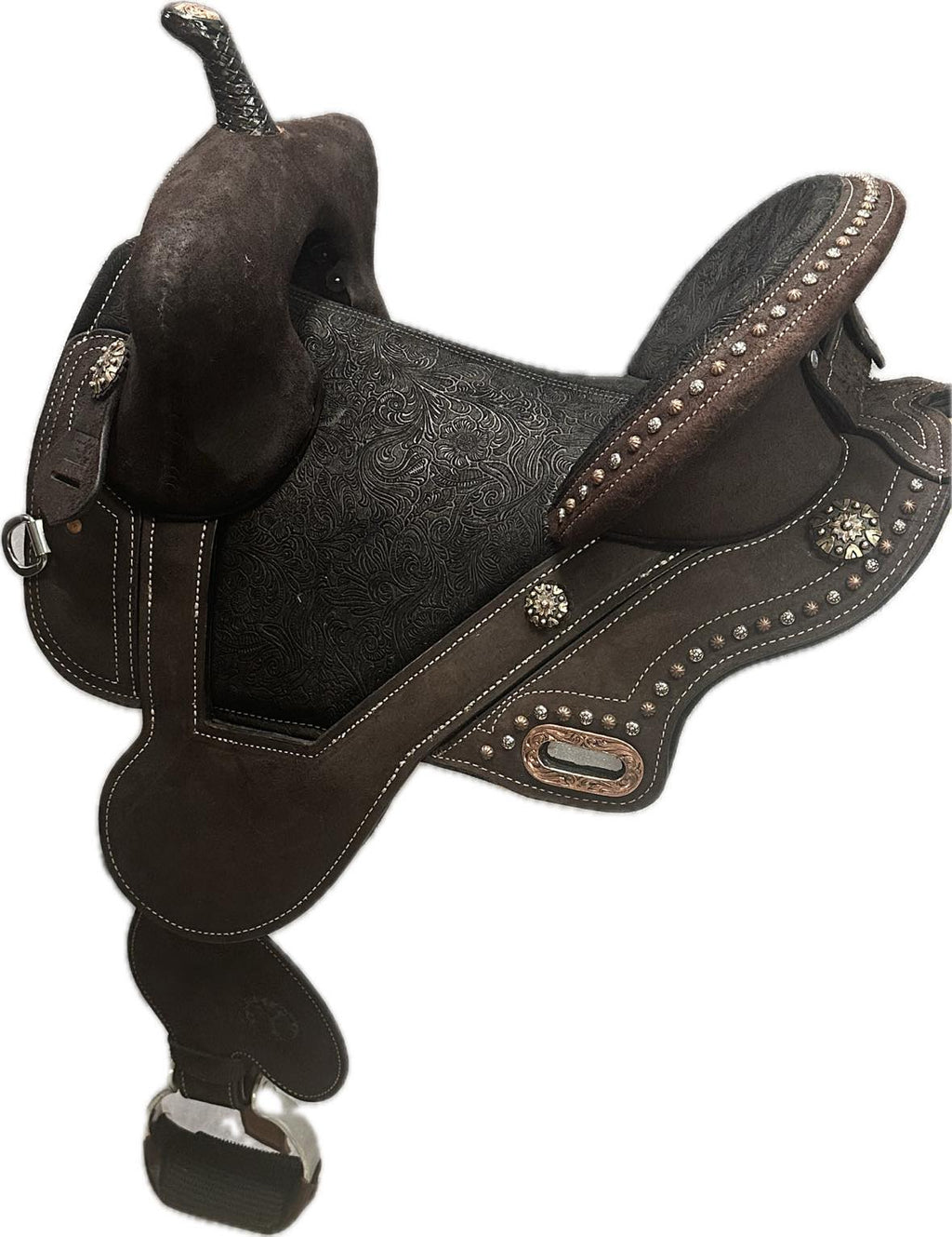 Circle Y Horse Tack World Treeless Barrel Saddle