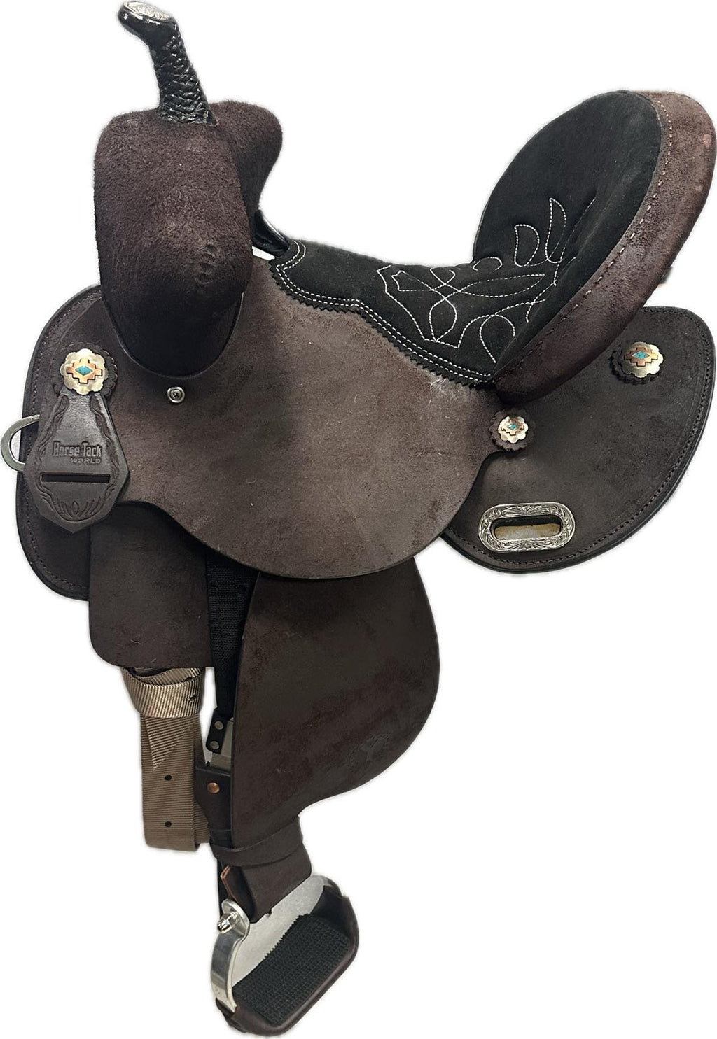 Circle Y Horse Tack World Bear Trap Barrel Saddle - Wood or Flex Tree
