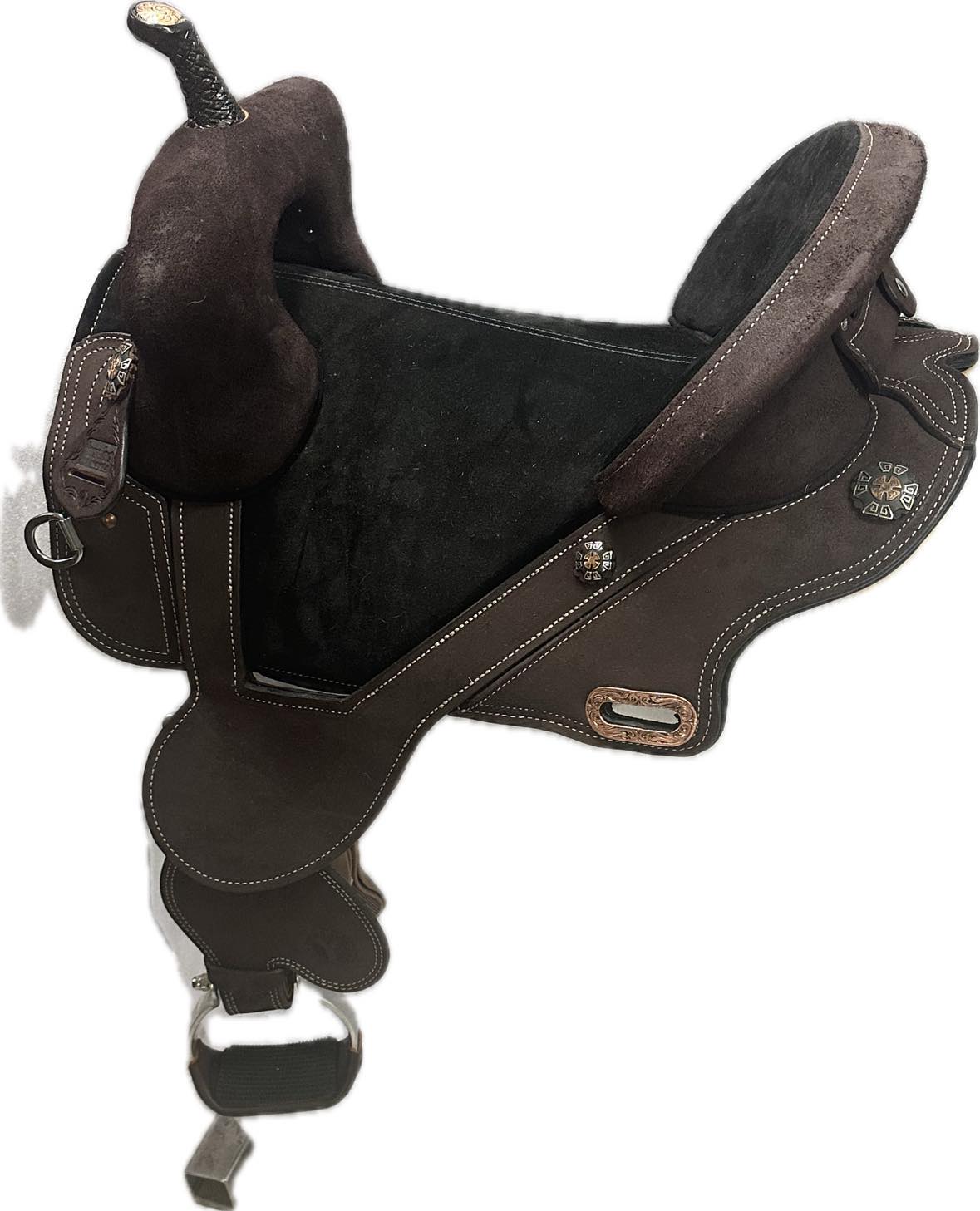 Circle Y Horse Tack World Treeless Barrel Saddle