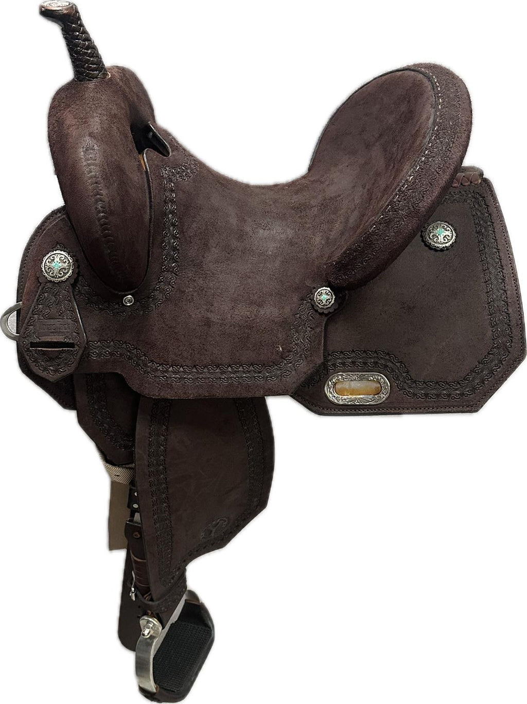 Circle Y Horse Tack World Cutter Barrel Saddle - Wood Tree