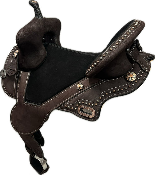 Circle Y Horse Tack World Treeless Barrel Saddle
