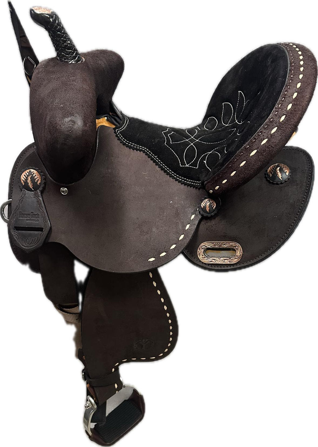Circle Y Horse Tack World Bear Trap Barrel Saddle - Wood or Flex Tree