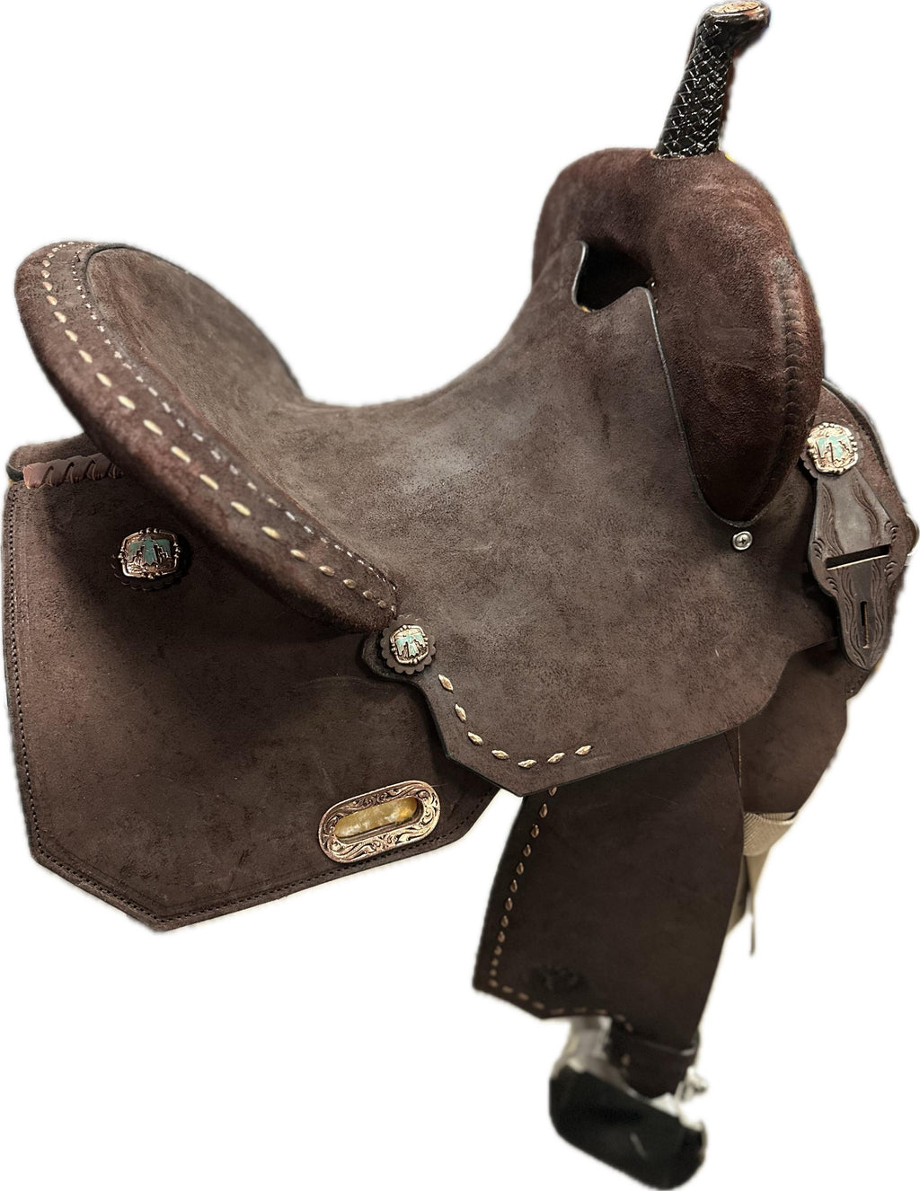 Circle Y Horse Tack World Cutter Barrel Saddle - Wood Tree