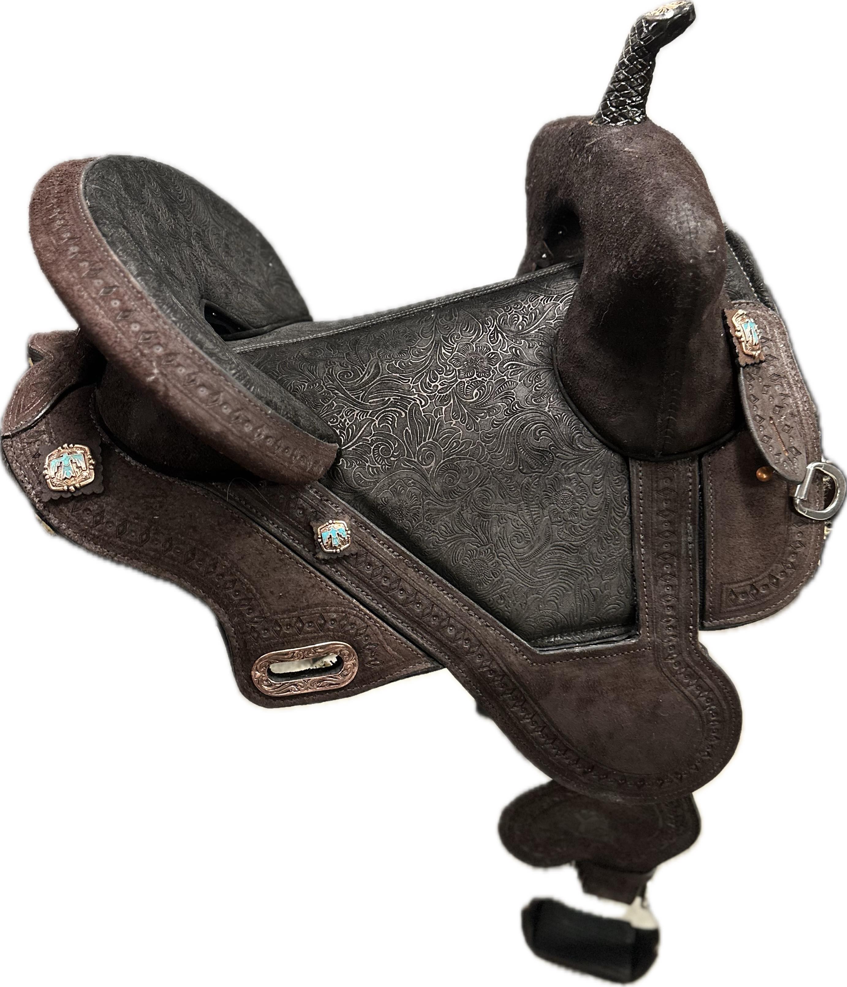 Circle Y Horse Tack World Treeless Barrel Saddle