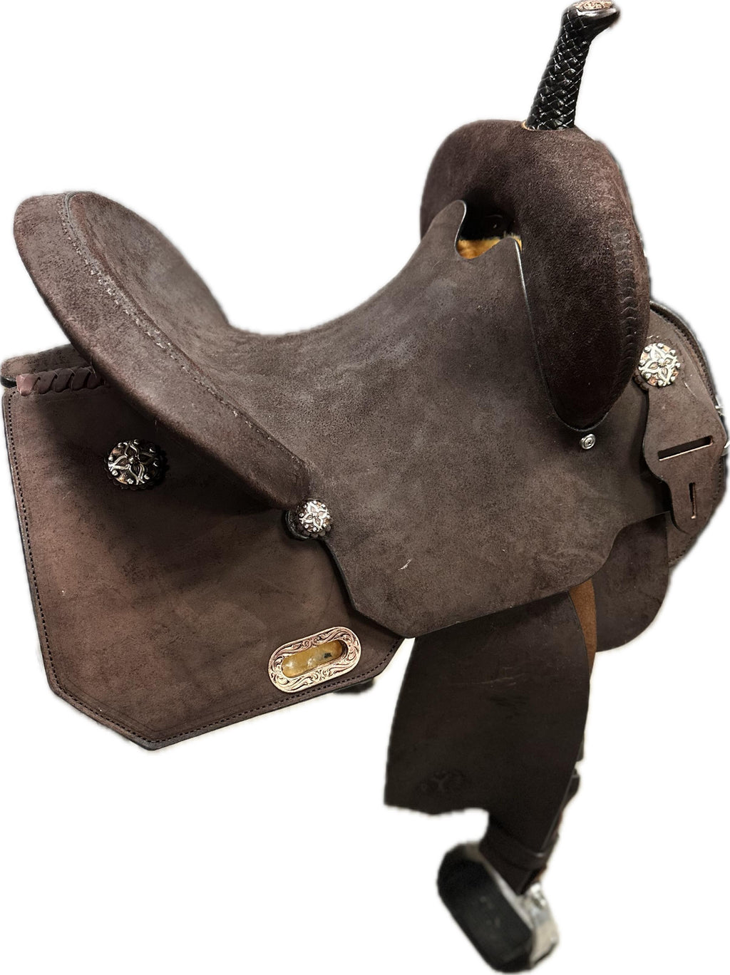 Circle Y Horse Tack World Cutter Barrel Saddle - Wood Tree