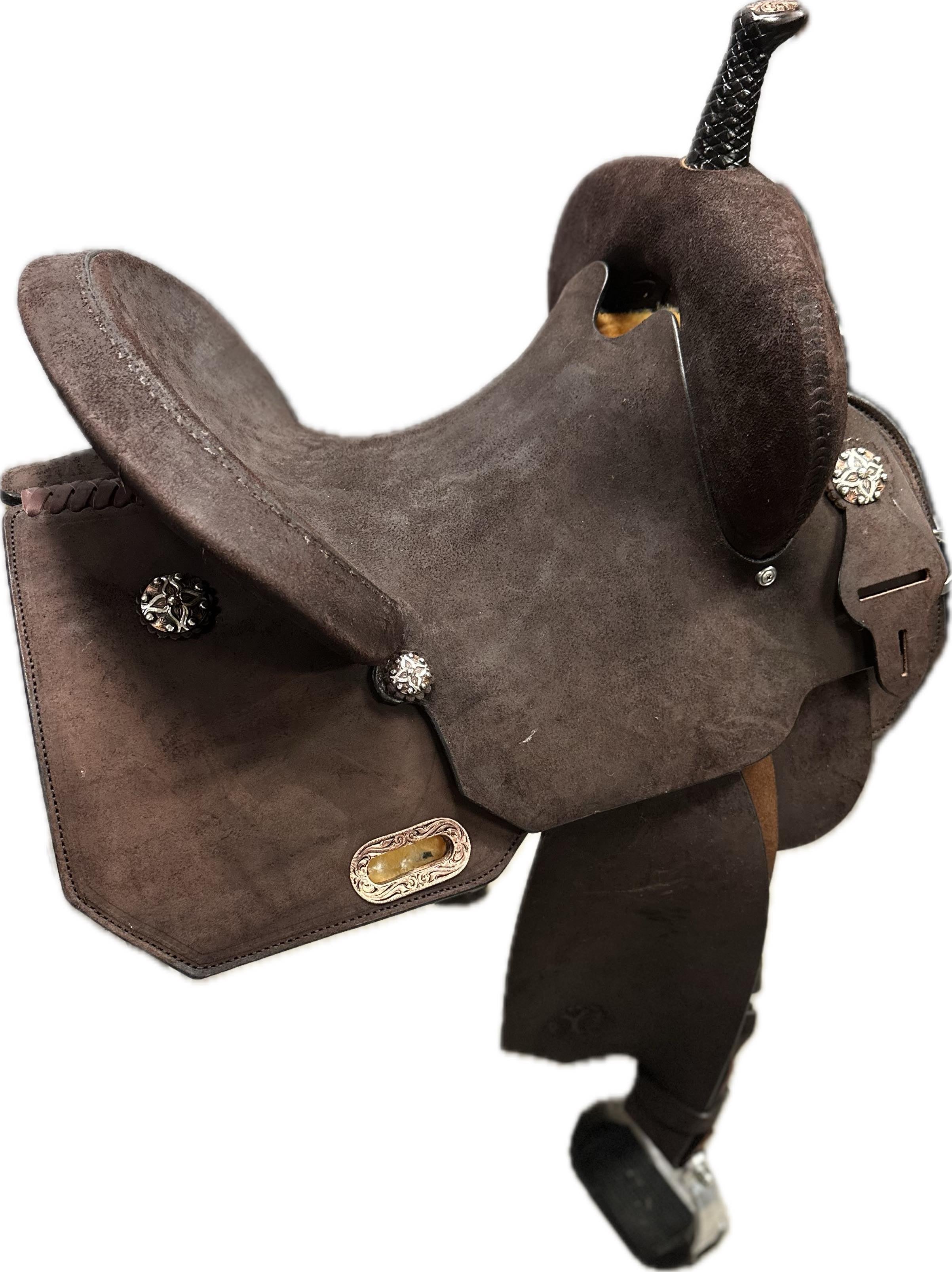 Circle Y Horse Tack World Cutter Barrel Saddle - Wood Tree