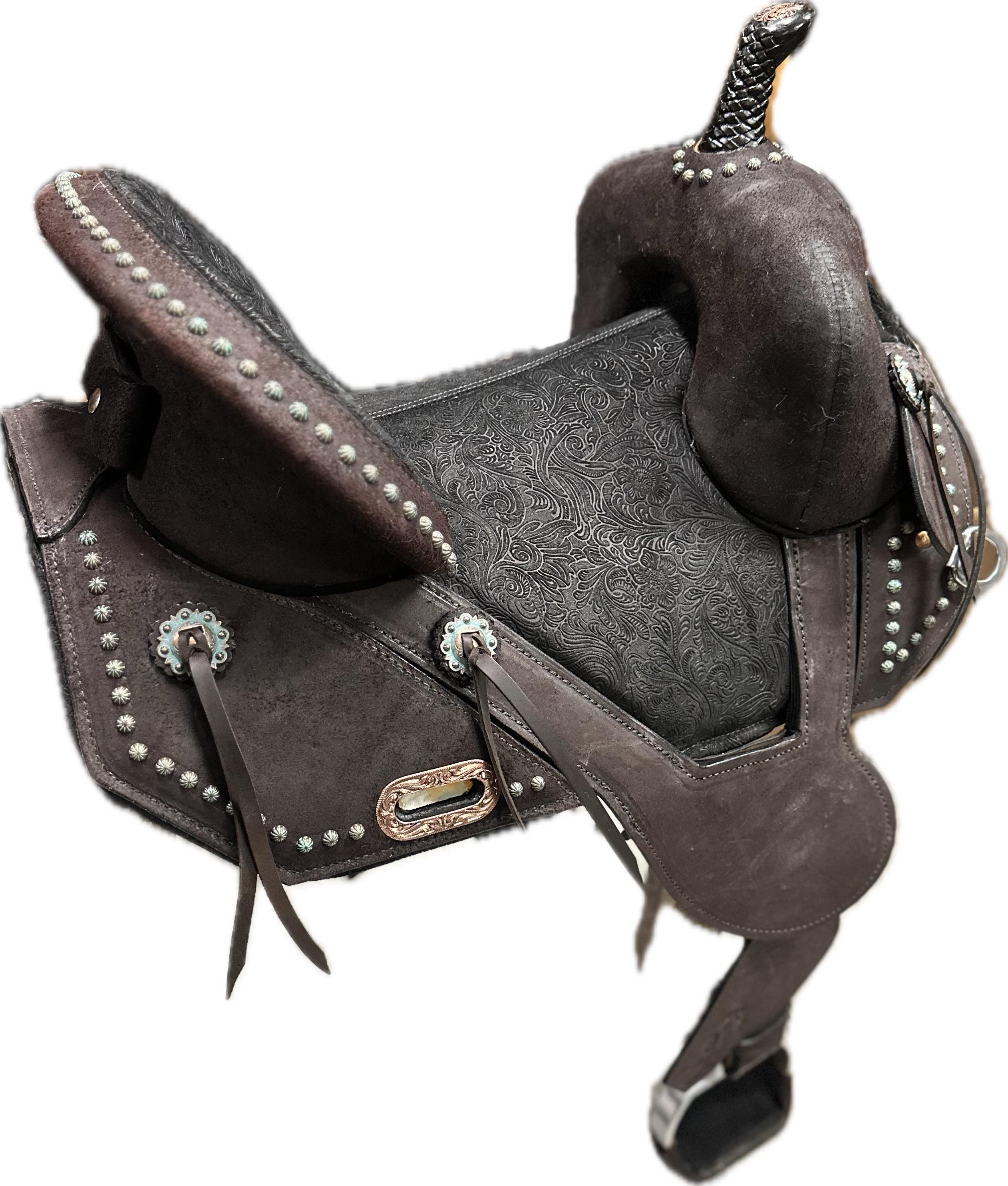 Circle Y Horse Tack World Treeless Barrel Saddle