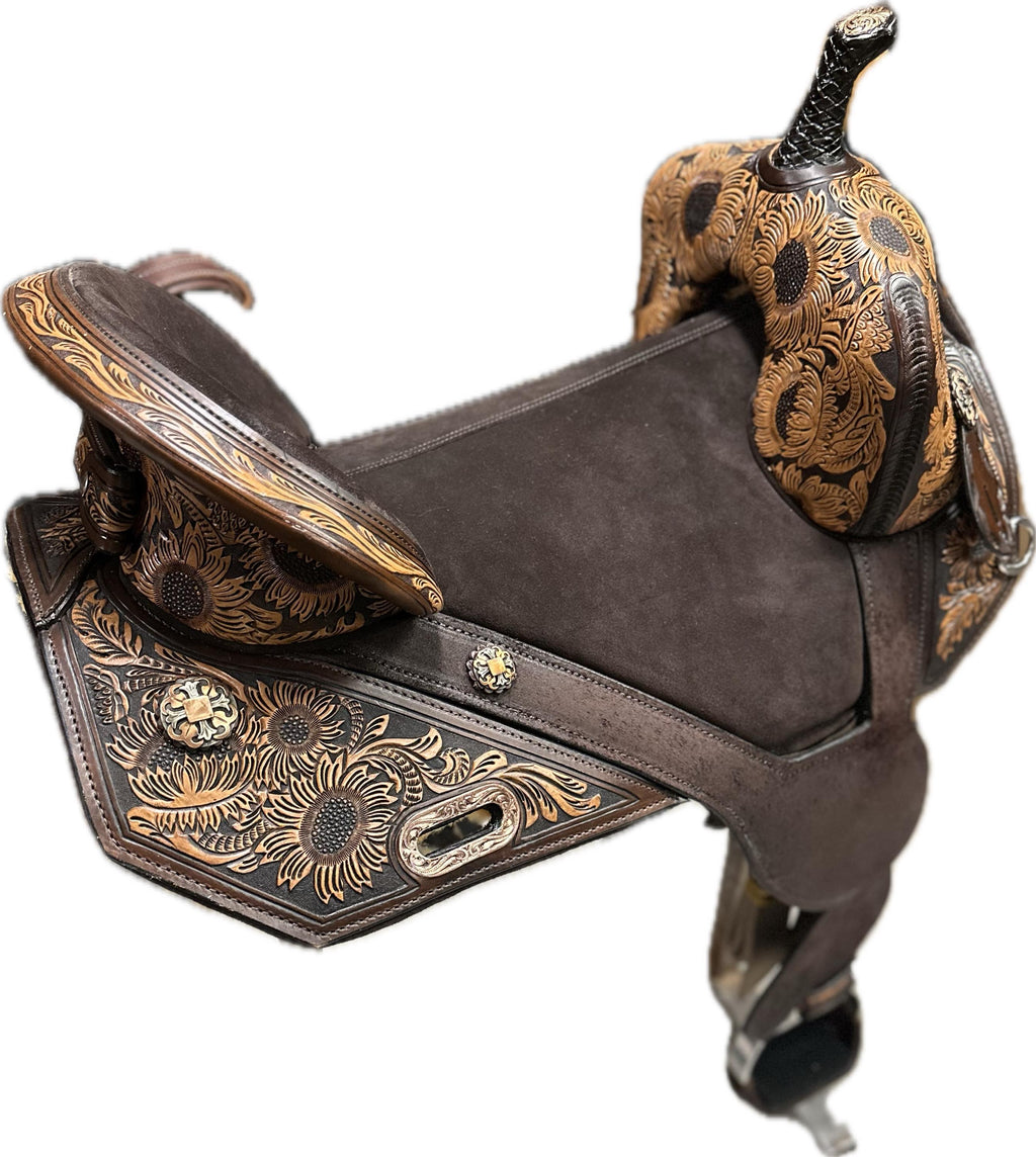 Circle Y Horse Tack World Treeless Barrel Saddle