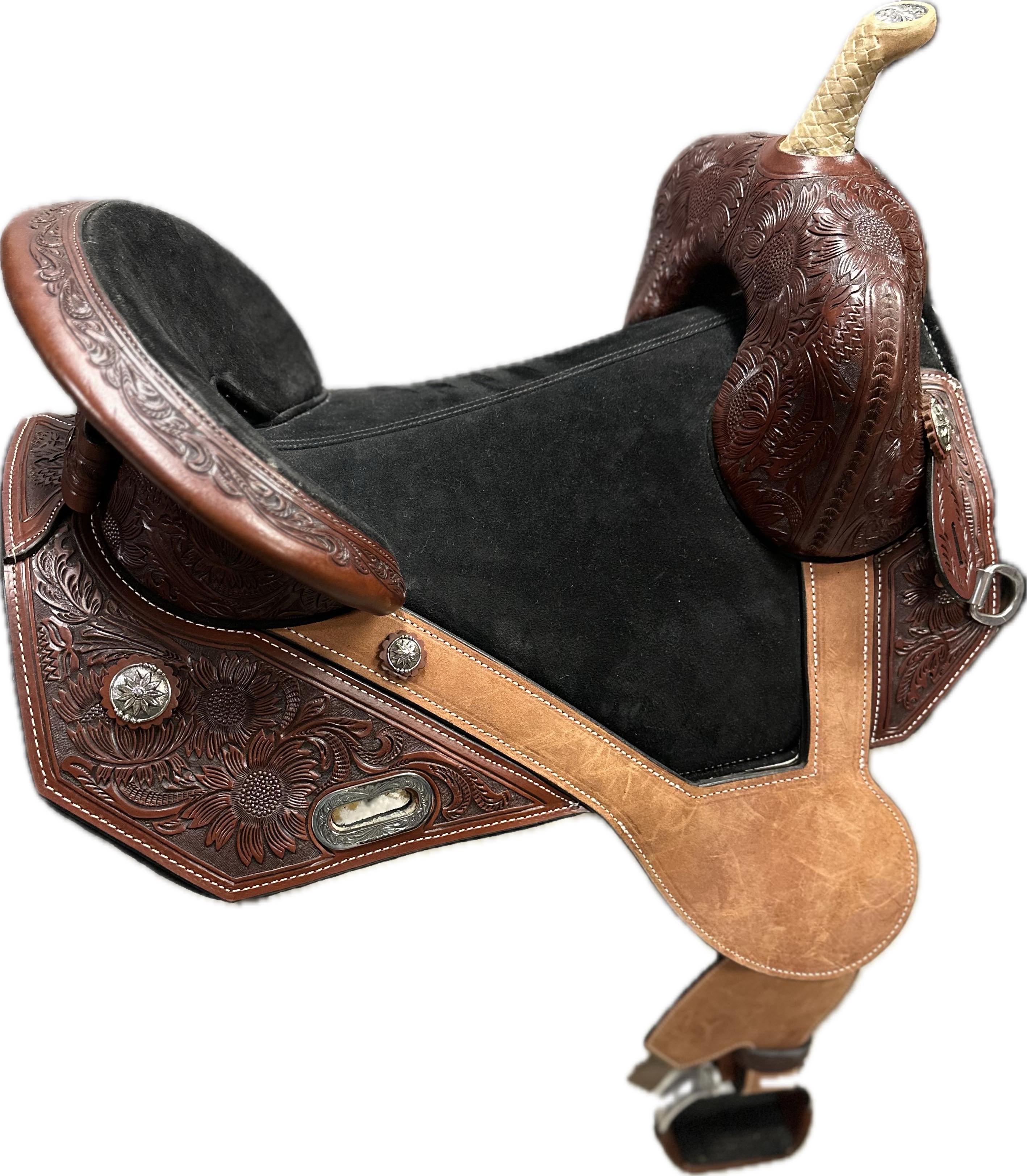 Circle Y Horse Tack World Treeless Barrel Saddle