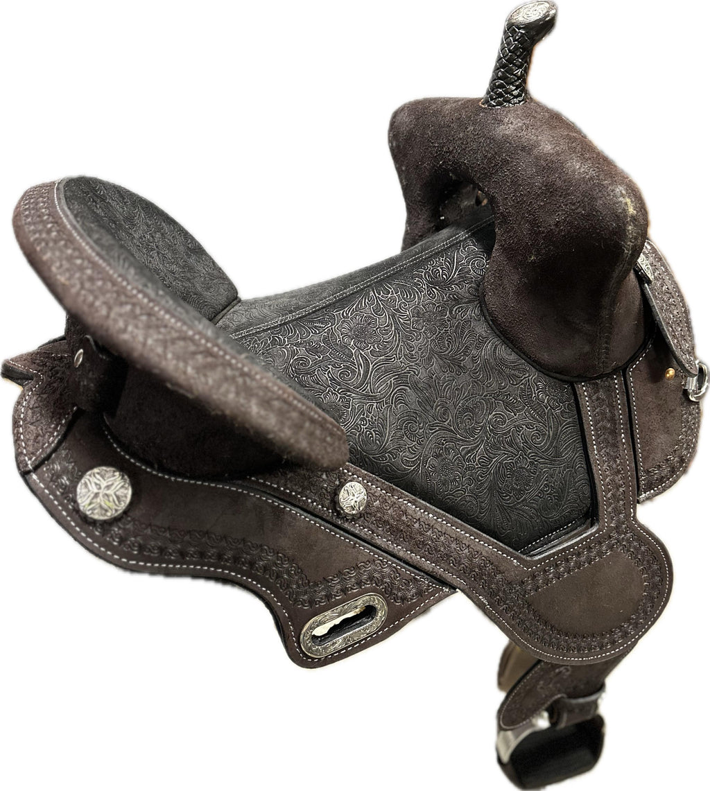 Circle Y Horse Tack World Treeless Barrel Saddle