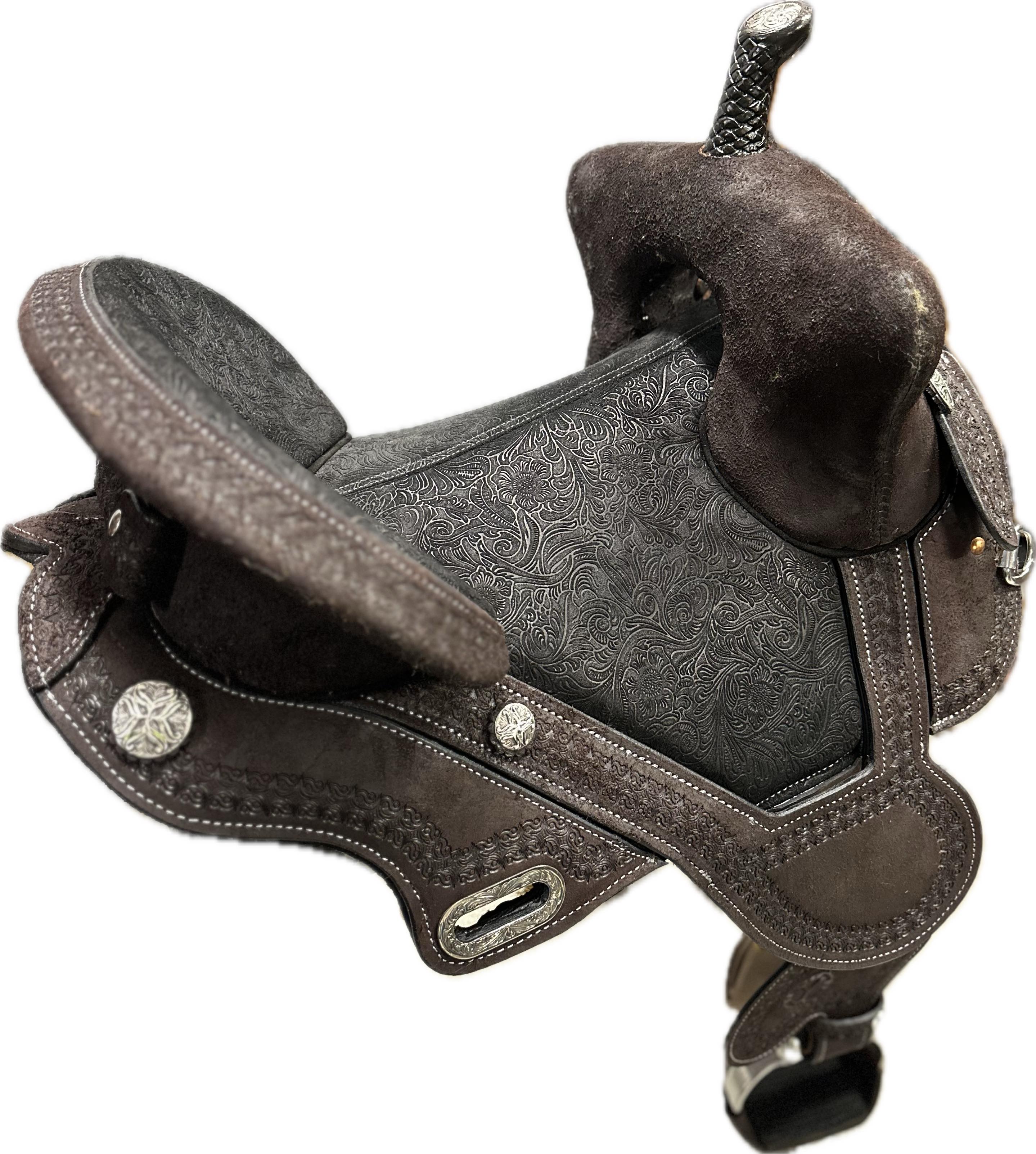 Circle Y Horse Tack World Treeless Barrel Saddle