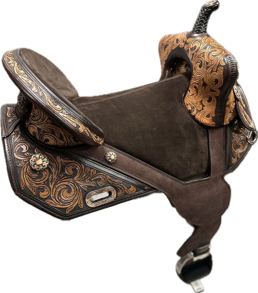 Circle Y Horse Tack World Treeless Barrel Saddle