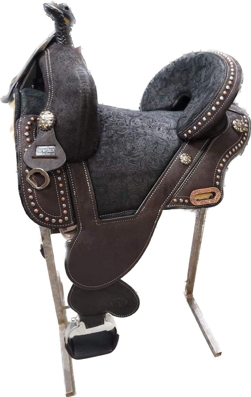 Circle Y Horse Tack World Treeless Barrel Saddle