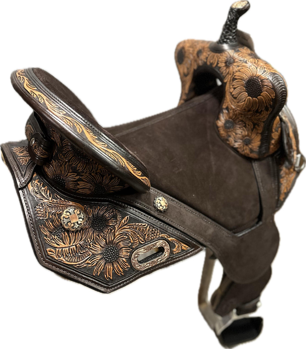 Circle Y Horse Tack World Treeless Barrel Saddle
