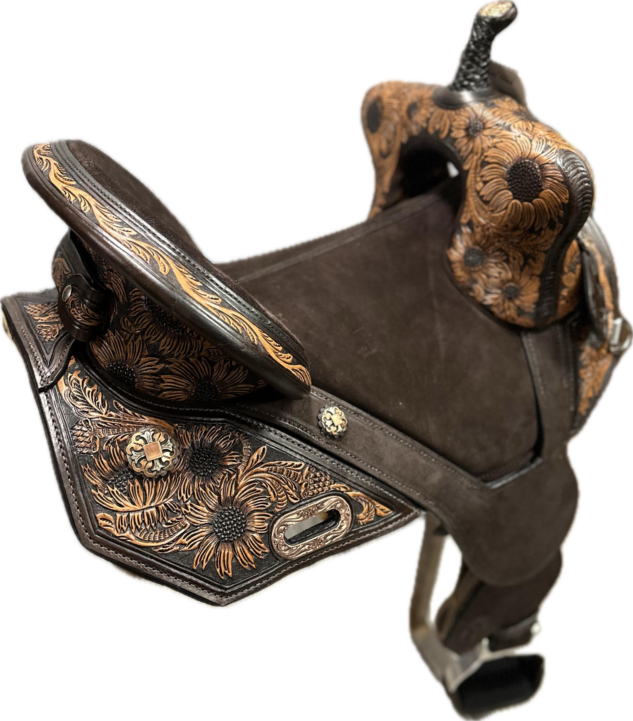 Circle Y Horse Tack World Treeless Barrel Saddle