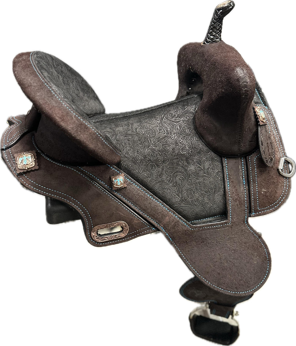 Circle Y Horse Tack World Treeless Barrel Saddle