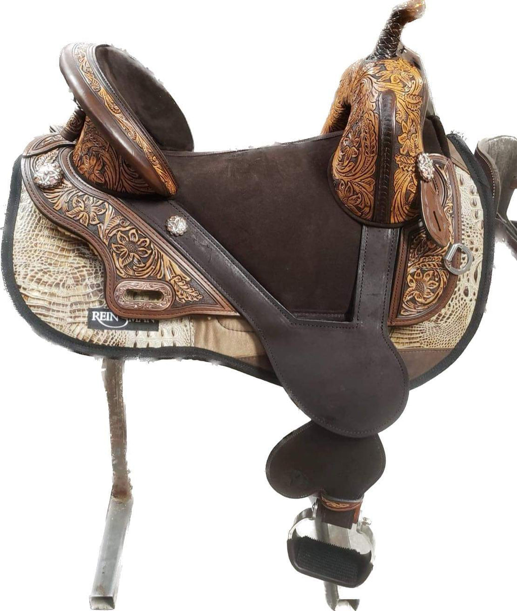 Circle Y Horse Tack World Treeless Barrel Saddle